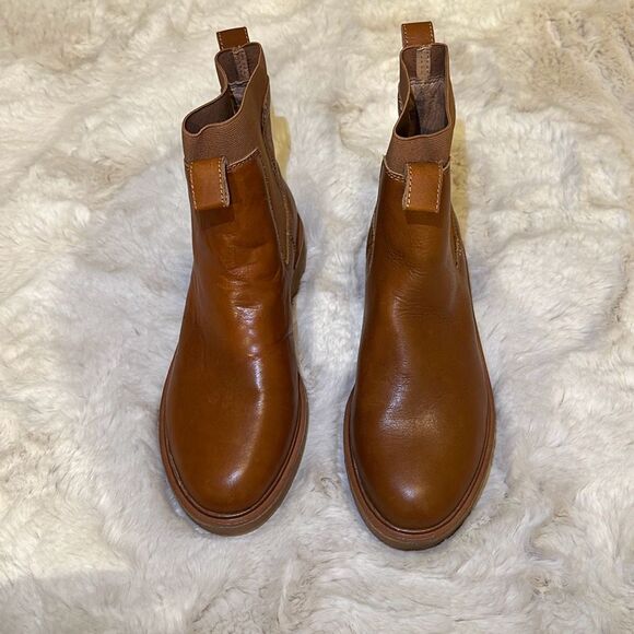 Madewell The Camryn Chelsea Boot in Leather English Saddle Size 8.5 - Picture 2 of 8
